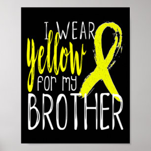 Póster Sensibilización suicida que llevo amarillo para mi