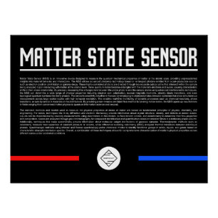 Póster Sensor de Estado de la Materia Cartel Brillante