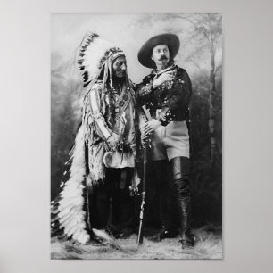 Póster Sentada Bull y Buffalo Bill - 1897