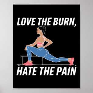 Póster Sentadilla búlgara ejercicio culturismo fitness tr