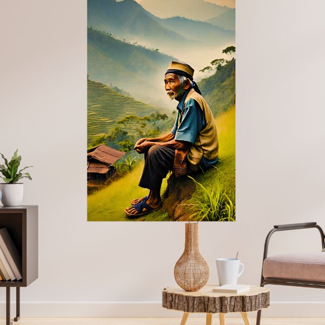 Póster Sentado en Serenidad (Salón 3)