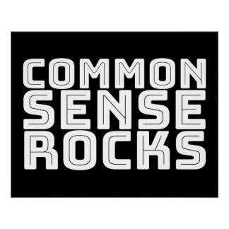 Póster Sentido común - Humor lógico