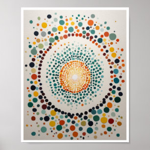 Póster Sentido de puntos pintados de expansión Wall Art P
