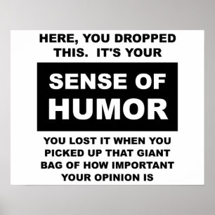 Póster Sentido del humor Poster gracioso