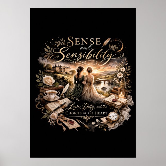 Póster Sentido y sensibilidad (Frente)