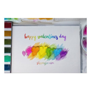 Póster Sentimiento del día de San Valentín de SlipperyJoe