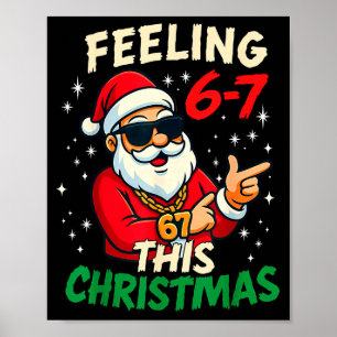 Póster Sentimiento Divertido 67 Esta Navidad Seis Siete M