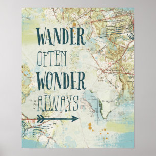 Póster Sentimientos de mapas