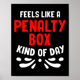 Póster Sentimientos divertidos de hockey como un jugador