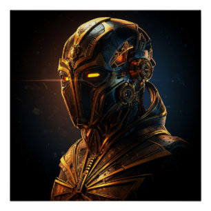 Póster Sentinela Dorado: El Despertar del Futuro