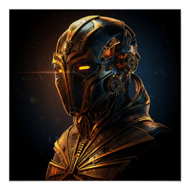 Póster Sentinela Dorado: El Despertar del Futuro (Anverso)