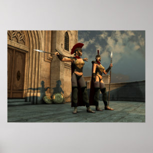 Póster Sentry Spartan