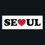 Póster Seoul Love Heart<br><div class="desc">Seoul Love Heart Globe Trotters se especializa en imágenes idiosincrásicas de todo el mundo. Aquí encontrará tarjetas de felicitación únicas, postales, Posters, Mousepads y más.</div>