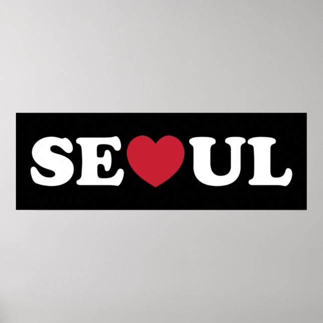 Póster Seoul Love Heart (Frente)