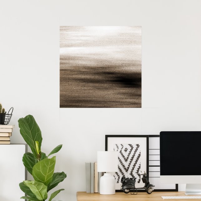 Póster Sepia Horizon (Oficina en casa)