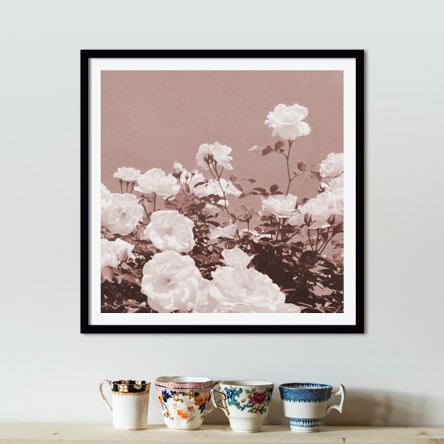 Póster Sepia Roses Floral Garden Photo Art Print Poster (Subido por el creador)