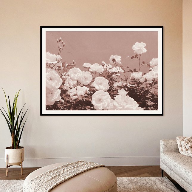 Póster Sepia Roses Floral Garden Photo Art Print Poster (Subido por el creador)