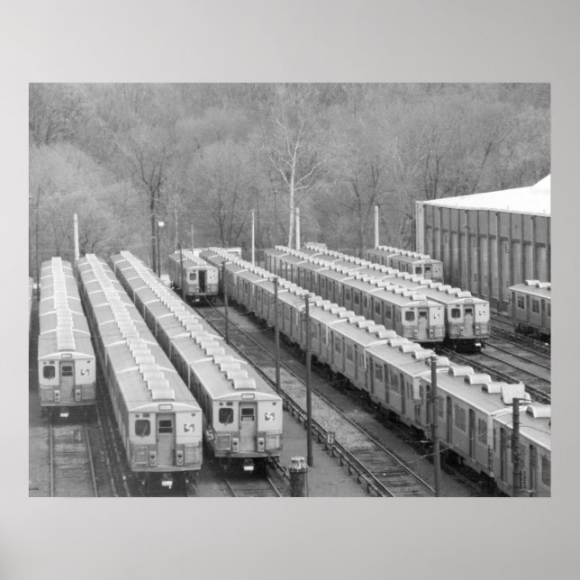 Póster Septa Transit M-3 Mercado de la línea Frankford Ca (Frente)