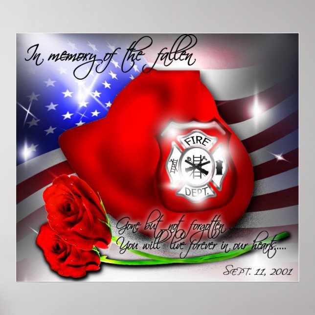 Póster September 9/11 memorial poster Print (Frente)