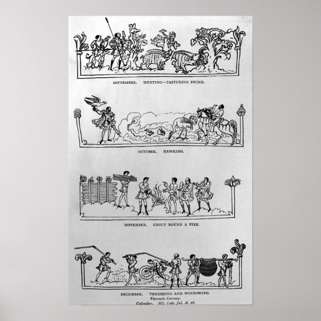 Póster Septiembre, octubre, noviembre y diciembre (Frente)