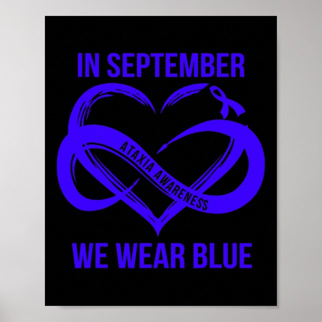 Póster Septiembre Usamos La Cinta De Concienciación De At (Frente)