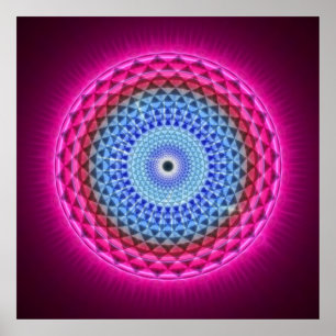 Póster Séptimo Chakra - Sahasrara - 1000 Petalled Lotus