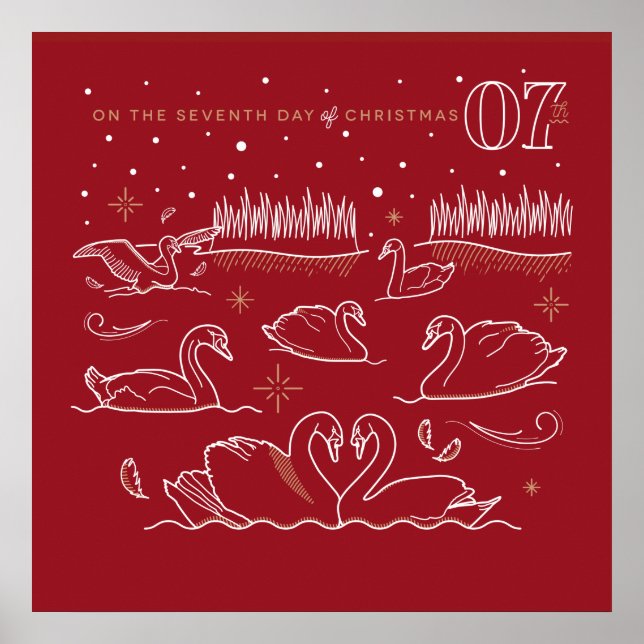 Póster Séptimo día de Navidades Poster 24x24 (Frente)