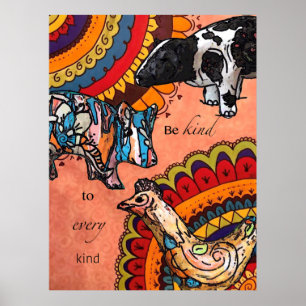 Póster Ser amable con todos los tipos