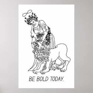 Póster Ser audaz hoy - Poster motivacional