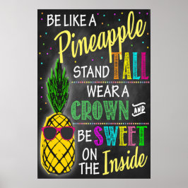 Póster Ser Como Una Piña Imprimible