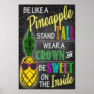 Póster Ser Como Una Piña Imprimible