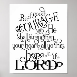 Póster Ser de buen valor