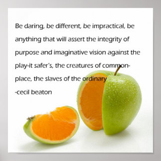 Póster Ser diferente