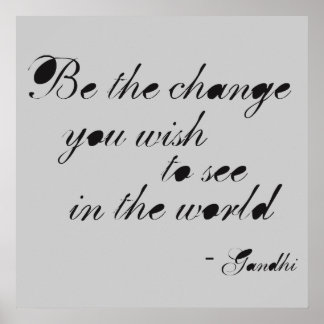 Póster Ser el cambio