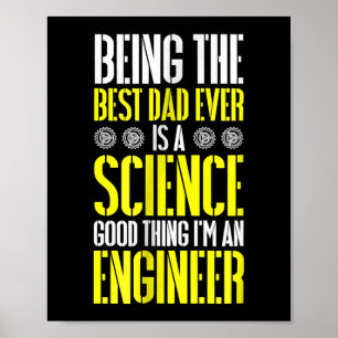 Póster Ser El Mejor Padre De La Historia Es Divertido En