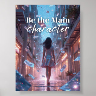 Póster Ser el personaje principal - Empoderar al Chica ad