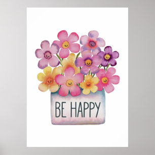 Póster Ser feliz