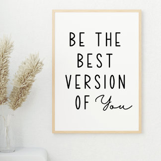 Póster Ser la mejor versión de tu motivación
