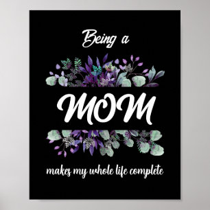 PÓSTER SER MADRE HACE QUE MI VIDA ESTÉ COMPLETA