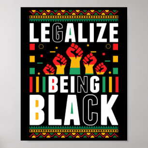 Póster Ser negro africano-norteamericano Junetdecimo