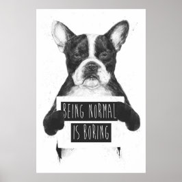 Póster Ser normal es aburrido