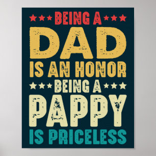 Póster Ser Papá Es Un Honor Ser Papado No Tiene Precio