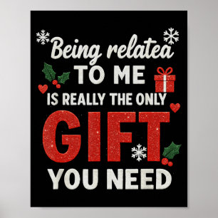 Póster Ser Pariente Mío Divertida Navidad Familia Xmas Pa
