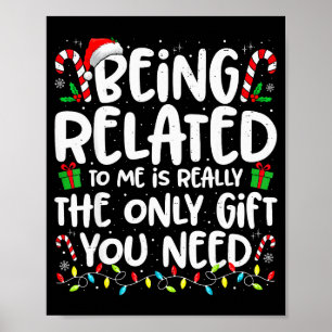 Póster Ser Pariente Mío Divertida Navidad Familia Xmas Pa
