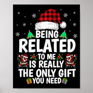 Póster Ser Pariente Mío Divertida Navidad Familia Xmas Pa