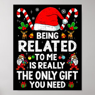 Póster Ser Pariente Mío Divertido Navidad Familia Xmas Pa