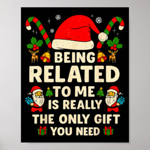 Póster Ser Pariente Mío Divertido Navidad Familia Xmas Pa