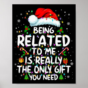 Póster Ser Pariente Mío Divertido Navidad Familia Xmas Pa