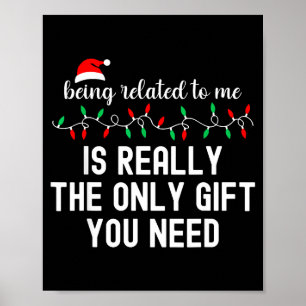 Póster Ser Pariente Mío Divertido Navidad Familia Xmas Pi