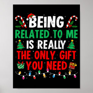 Póster Ser Pariente Mío Divertido Navidad Familia Xmas Pi